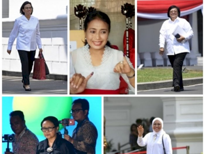 Umumkan Kabinet Baru, Jokowi Hanya Dibantu 5 Menteri Perempuan