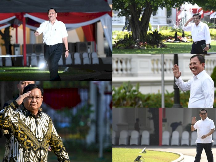 Umumkan Calon Menteri, Joko Widodo Dikelilingi 5 Jenderal TNI AD