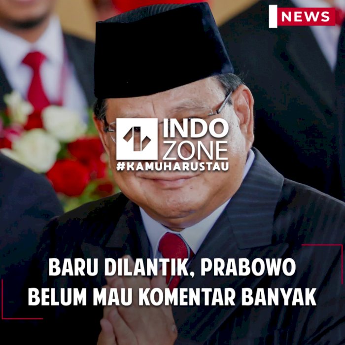 Baru Dilantik, Prabowo Belum Mau Komentar Banyak