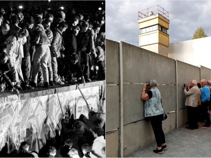 Warga Jerman Kenang Runtuhnya Tembok Berlin 30 Tahun Lalu