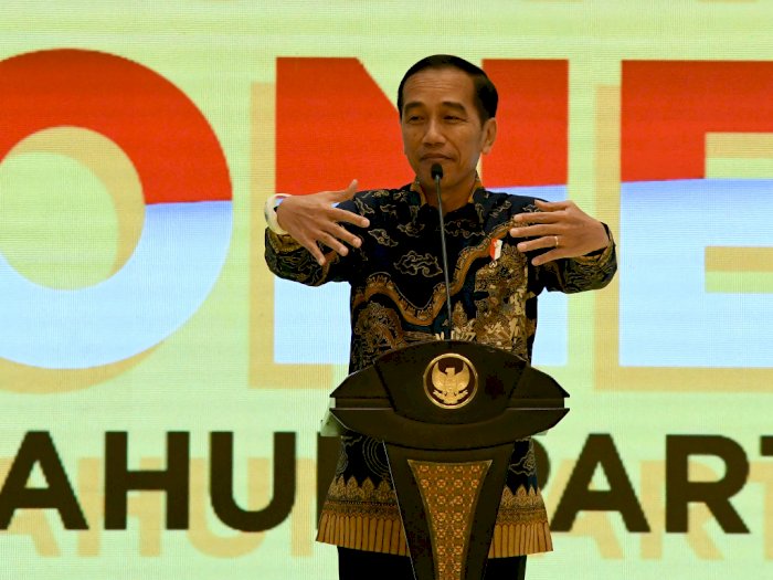 Manisnya Jokowi di Hari Jadi Golkar