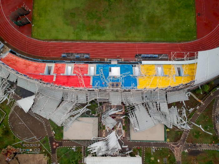 Atap Stadion Arcamanik Roboh, Dispora Jabar Tegaskan Akibat Bencana