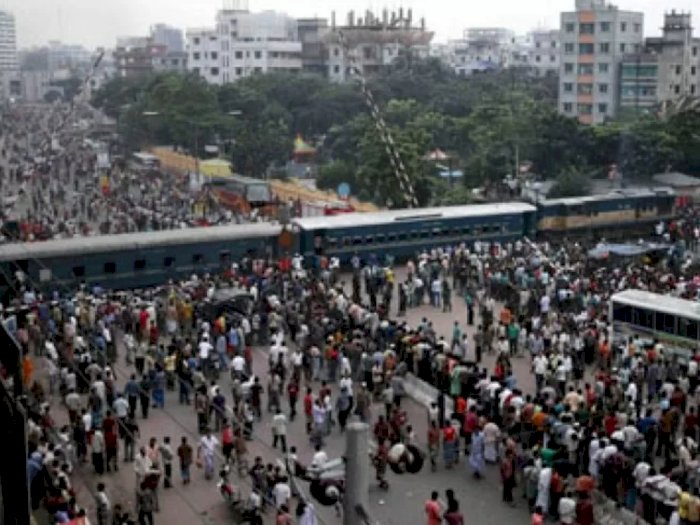 Tabrakan Kereta vs Kereta di Bangladesh Tewaskan 14 Orang