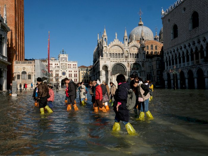 Venesia Diterjang Banjir Terburuk Kedua dalam Sejarah