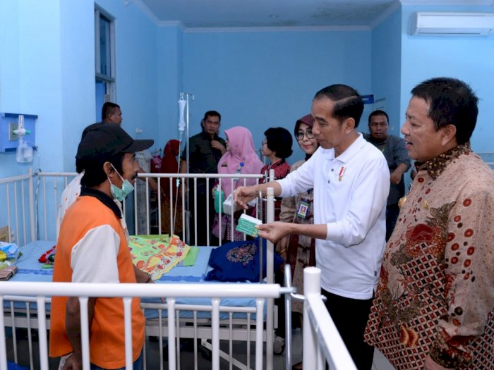Di Lampung, Jokowi Bandingkan Layanan BPJS Bagi PBI dan Mandiri