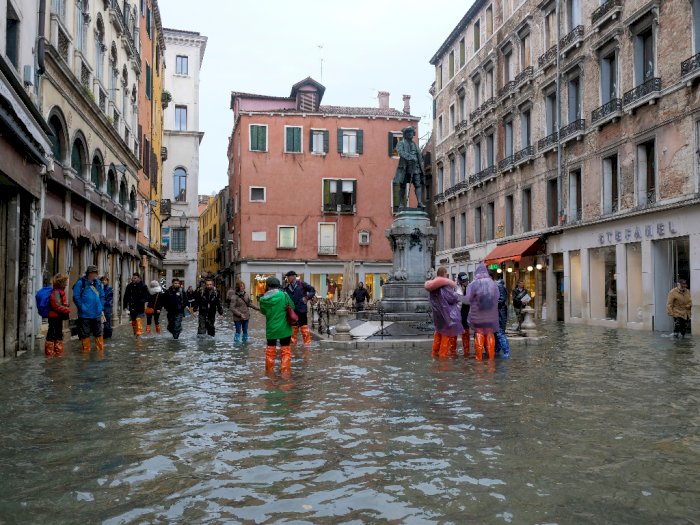 Banjir Venesia Sebabkan Pariwisata Italia Lumpuh