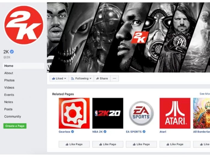 Waduh! Akun Facebook 2K Games Diretas dan Sebar Ujaran Kebencian