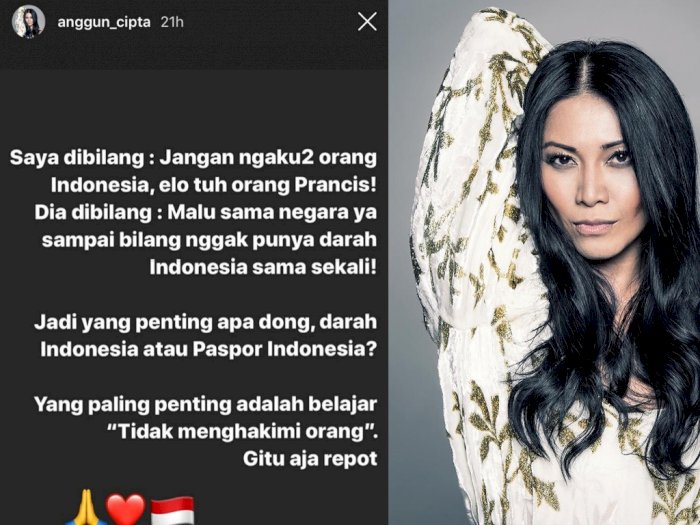 Agnez Dikritik karena Sebut Tak Punya Darah Indonesia, Ini Kata Anggun