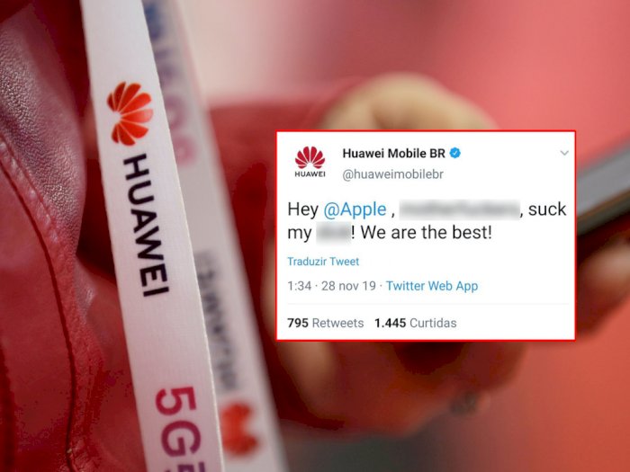 Posting Hinaan ke Apple di Twitter, Huawei Mengaku Telah Diretas