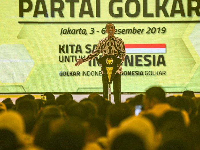 Golkar Rukun Saat Munas, Jokowi Puji Bamsoet