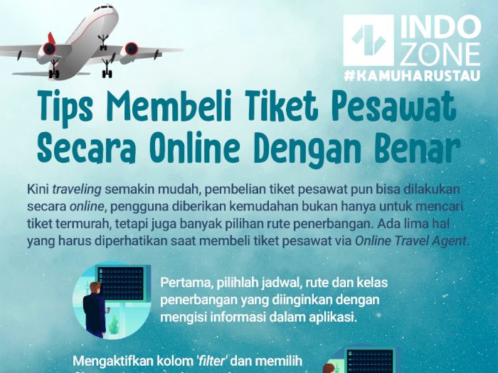 Tips Membeli Tiket Pesawat Secara Online dengan Benar