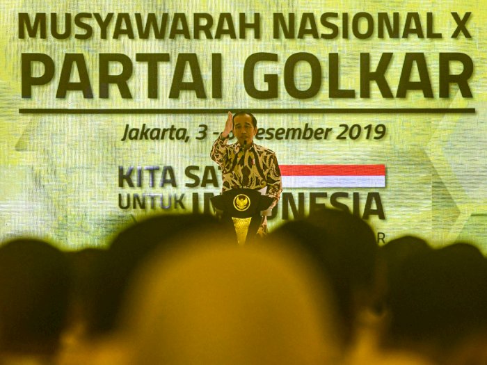 Presiden Jokowi Minta Golkar Dukung Kebijakan Omnibus Law