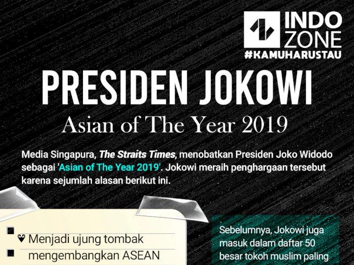 Presiden Jokowi Asian of The Year 2019