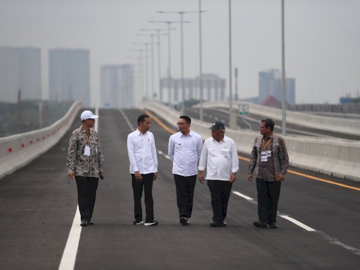  FOTO:  Presiden Jokowi Resmikan Tol Layang Jakarta-Cikampek