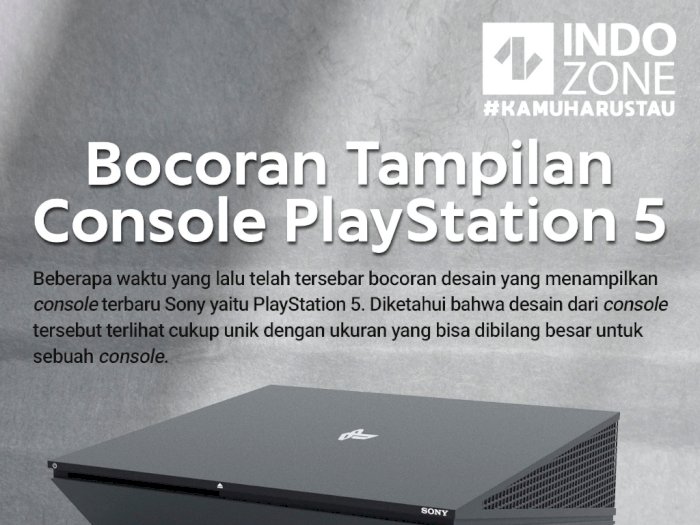 Bocoran Tampilan Console PlayStation 5