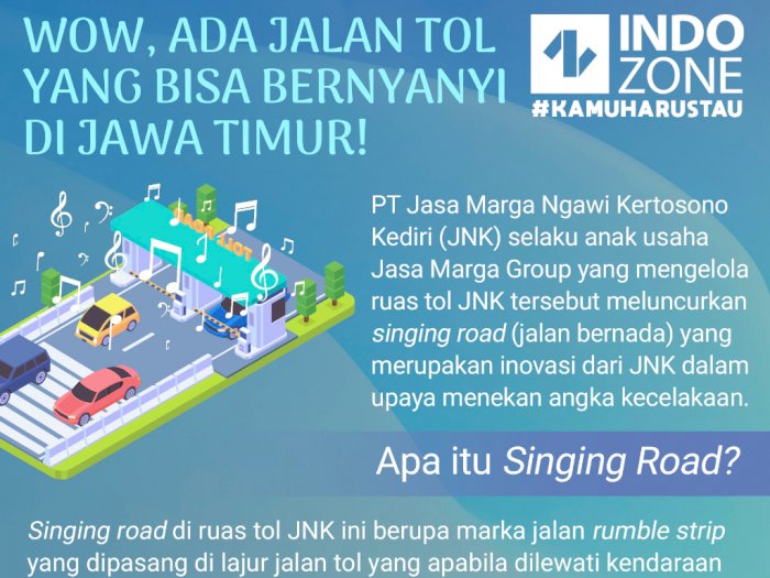 Wow, Ada Jalan Tol yang Bisa Bernyanyi di Jawa Timur