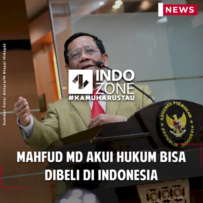 Mahfud MD Akui Hukum Bisa Dibeli di Indonesia