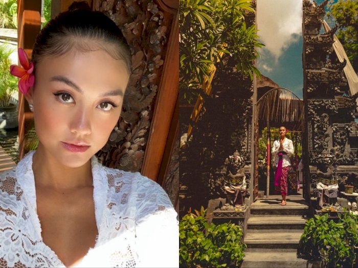 Intip Pesona Agnez Mo Berbalut Kebaya Tradisional Bali