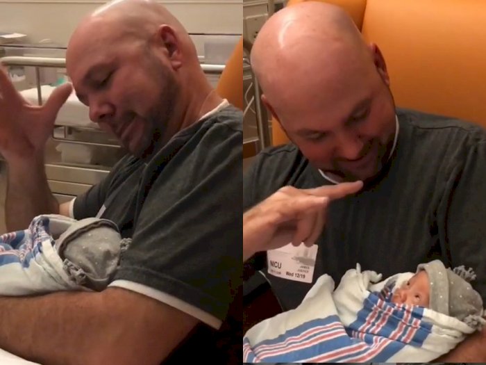 Video Ayah Tunarungu Ajak Bayinya Bicara Bikin Mata Berkaca-kaca