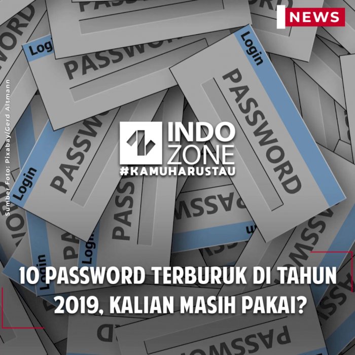 10 Password Terburuk di Tahun 2019, Kalian Masih Pakai?
