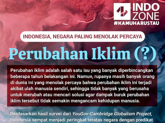 Indonesia, Negara Yang Menolak Percaya Perubahan Iklim(?)