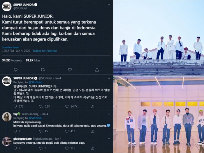 Super Junior Turut Berduka atas Banjir di Indonesia