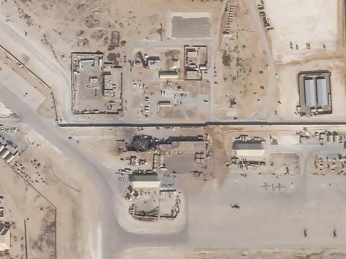 FOTO: Melihat Kerusakan Pangkalan Militer AS di Irak dari Satelit 