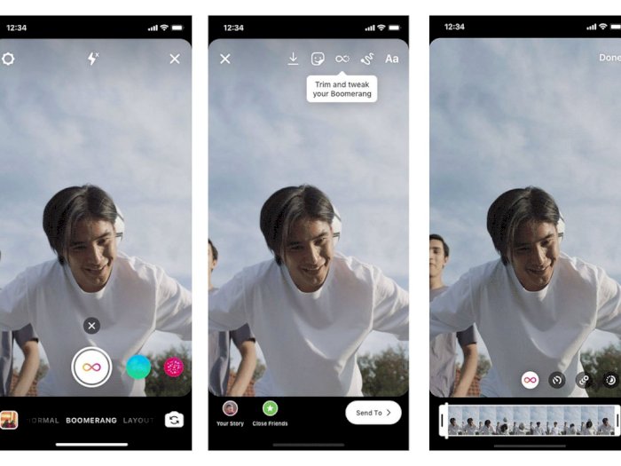 Instagram Hadirkan 3 Filter Baru di Boomerang, Mirip Seperti TikTok