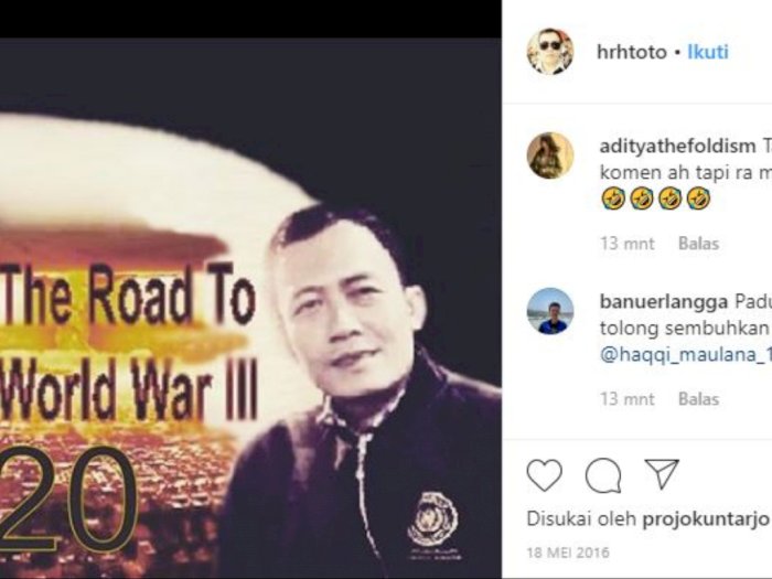 Raja Keraton Agung Sejagat Pernah Ramal Perang Dunia 3 di Instagram