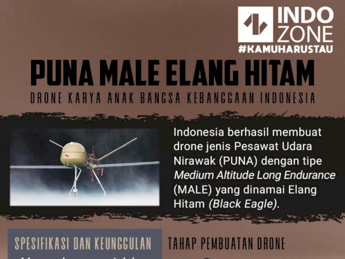 Drone PUNA MALE Elang Hitam