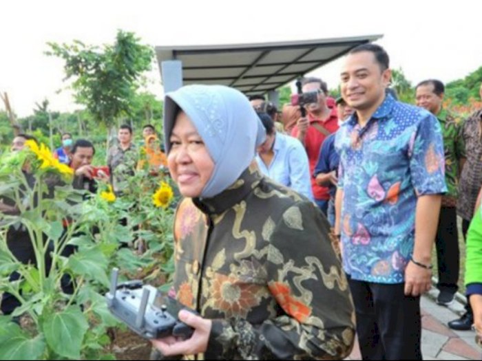 Walikota Risma Sebut Surabaya Punya 1.900 Taman Hijau