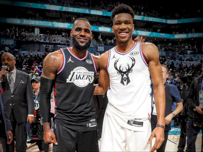 LeBron dan Giannis Jadi Kapten NBA All-Star Game 2020