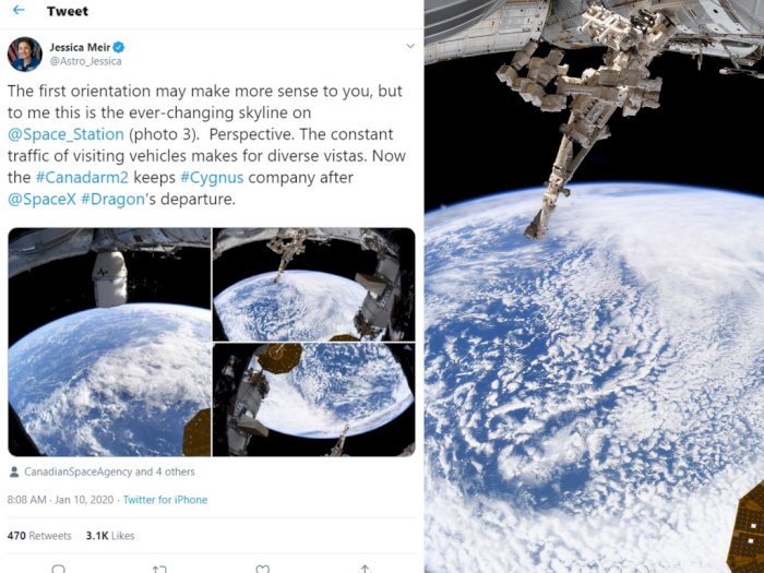 Astronot Ini Dikecam Kaum Bumi Datar usai unggah Foto Bumi