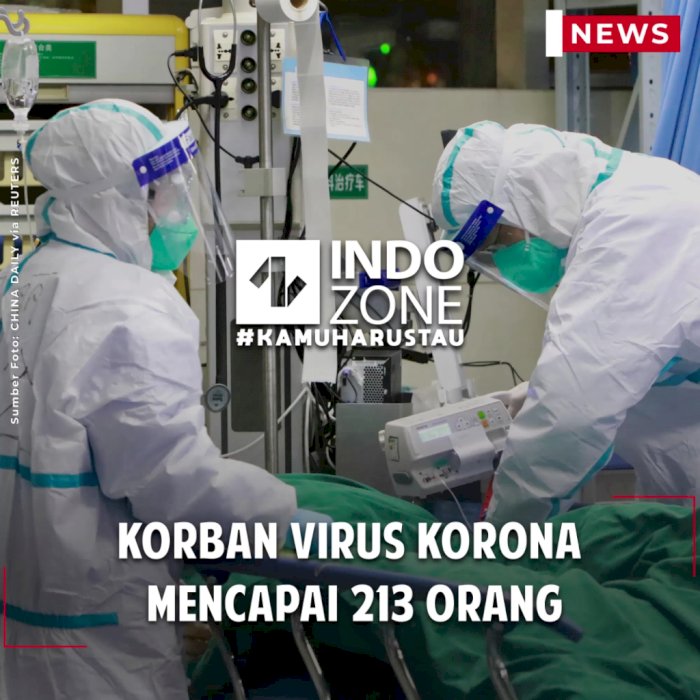 Korban Virus Korona Mencapai 213 Orang