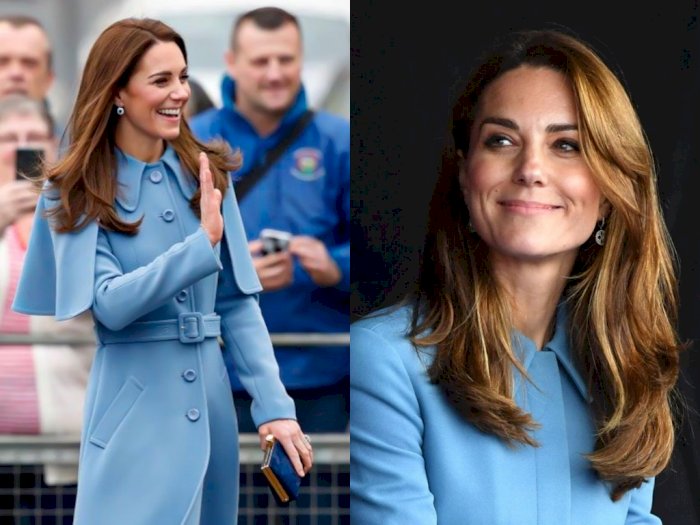 Ini Trik Kate Middleton Agar Roknya Tak Tersibak  saat Angin Kencang