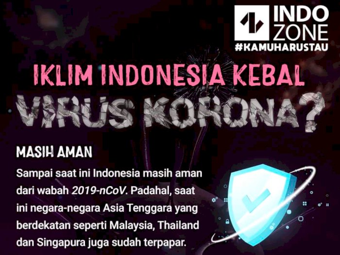 Iklim Indonesia Kebal Virus Korona?