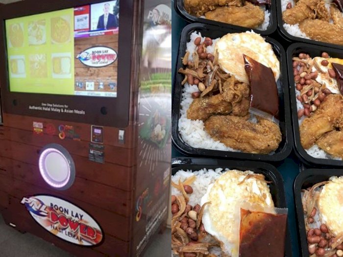 Di Singapura, Beli Nasi Lemak Bisa Pakai Vending Machine