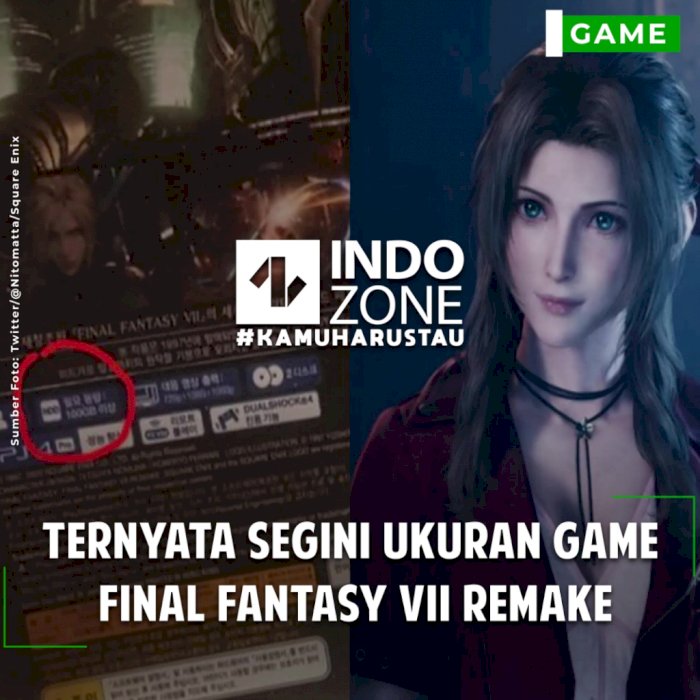 Ternyata Segini Ukuran Game Final Fantasy VII Remake