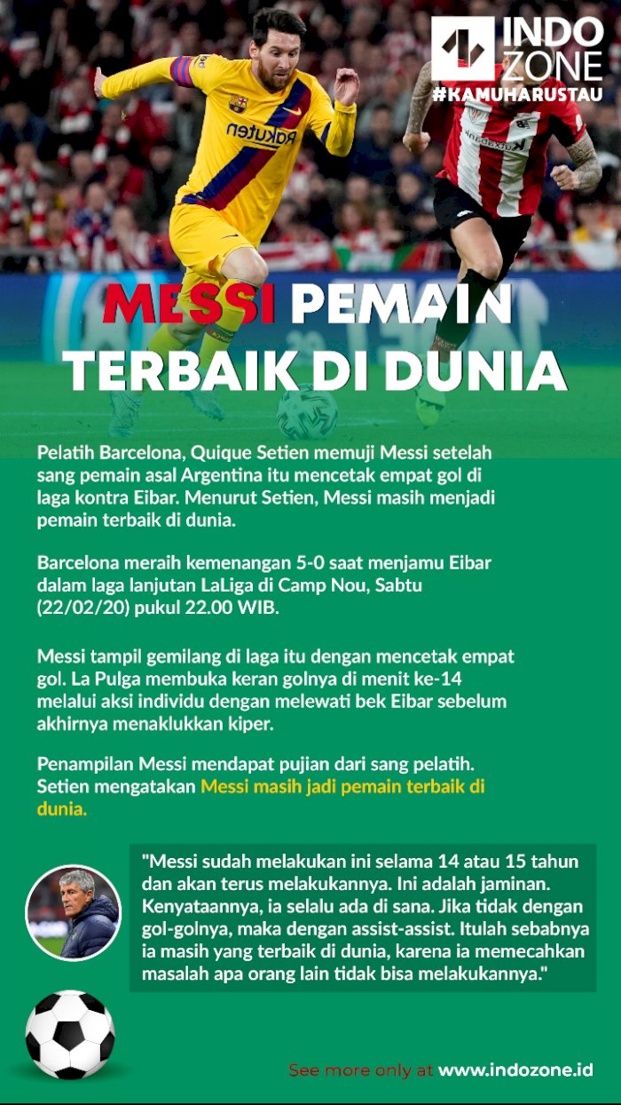 Messi Pemain Terbaik Di Dunia | Indozone.id