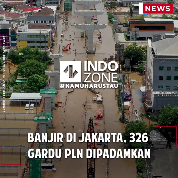 Banjir di Jakarta, 326 Gardu PLN Dipadamkan