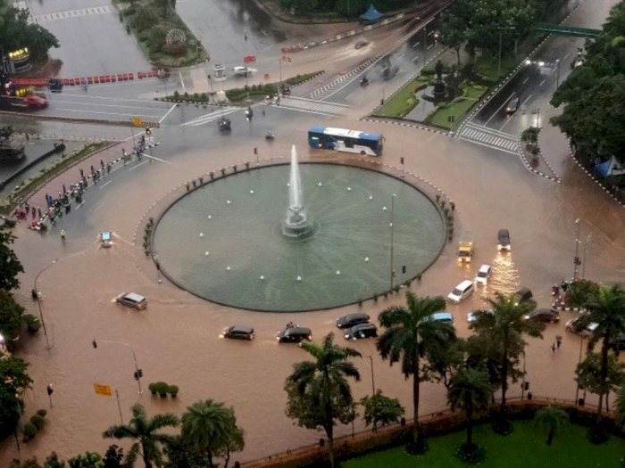 Tiga Puluh Titik Genangan Banjir di Jakarta Surut