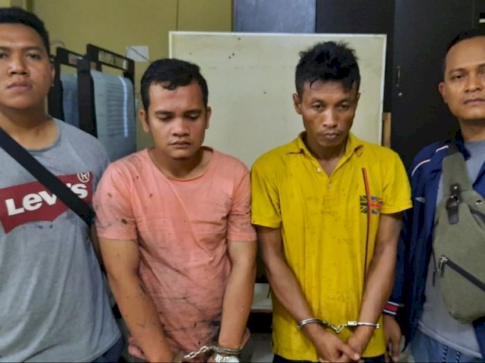Dua Pengedar Narkoba di Kota Tanjungbalai Ditangkap di Kebun Sawit