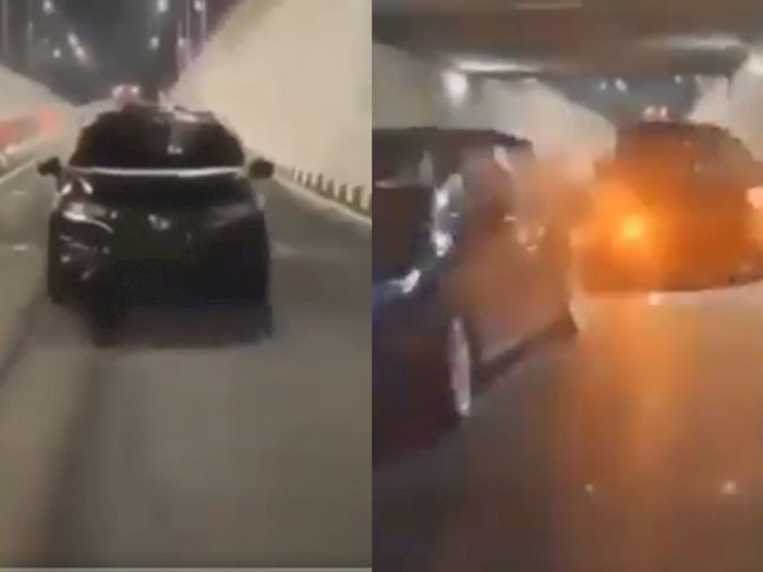 Mobil Ini Melaju Zig-zag Demi Video TikTok, Ujungnya Diamankan Polisi
