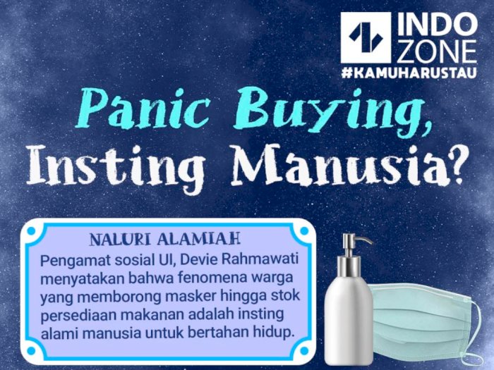 Panic Buying, Insting Manusia?