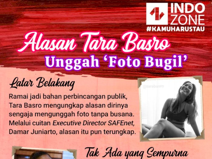Alasan Tara Basro Unggah 'Foto Bugil'