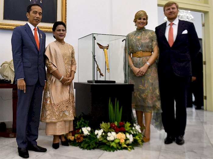 Raja Belanda Pulangkan Keris Pangeran Diponegoro pada Presiden Jokowi