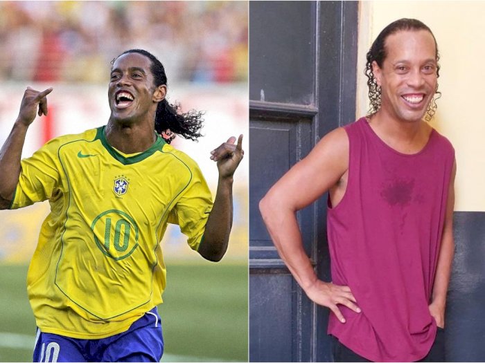 Senyuman Lebar Ronaldinho Meski Tengah Ditahan di Penjara Paraguay