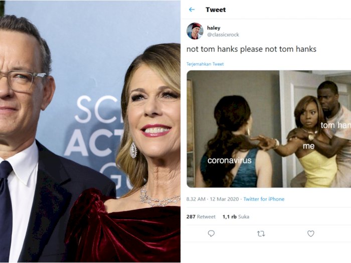 Reaksi Kocak Netizen yang Tak Ikhlas Tom Hanks & Istri Positif Corona