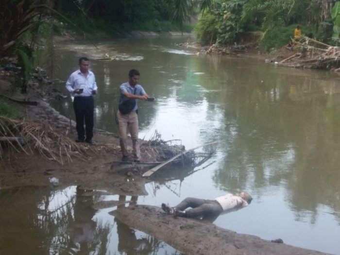 Sesosok Mayat Terikat dan Leher Luka Ditemukan di Sungai Denai Medan