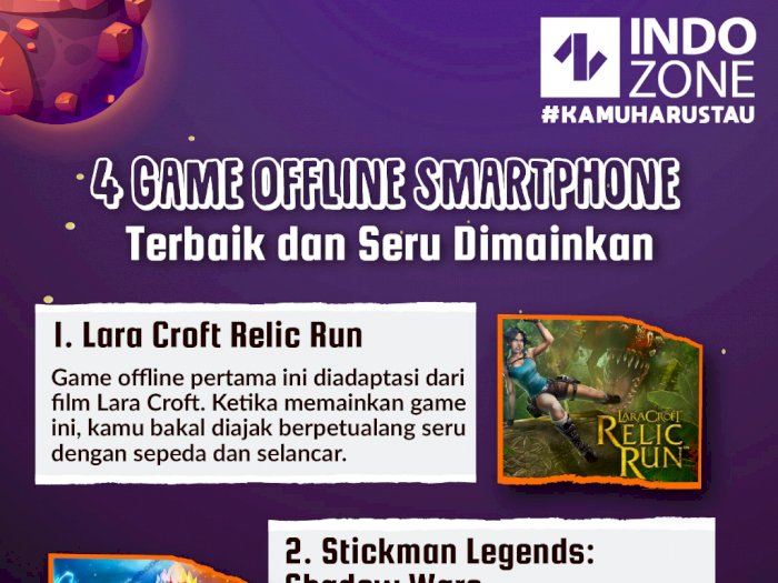 4 Game Offline Smartphone Terbaik dan Seru Dimainkan